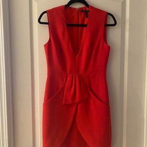 Orange formal mini dress (size 4)